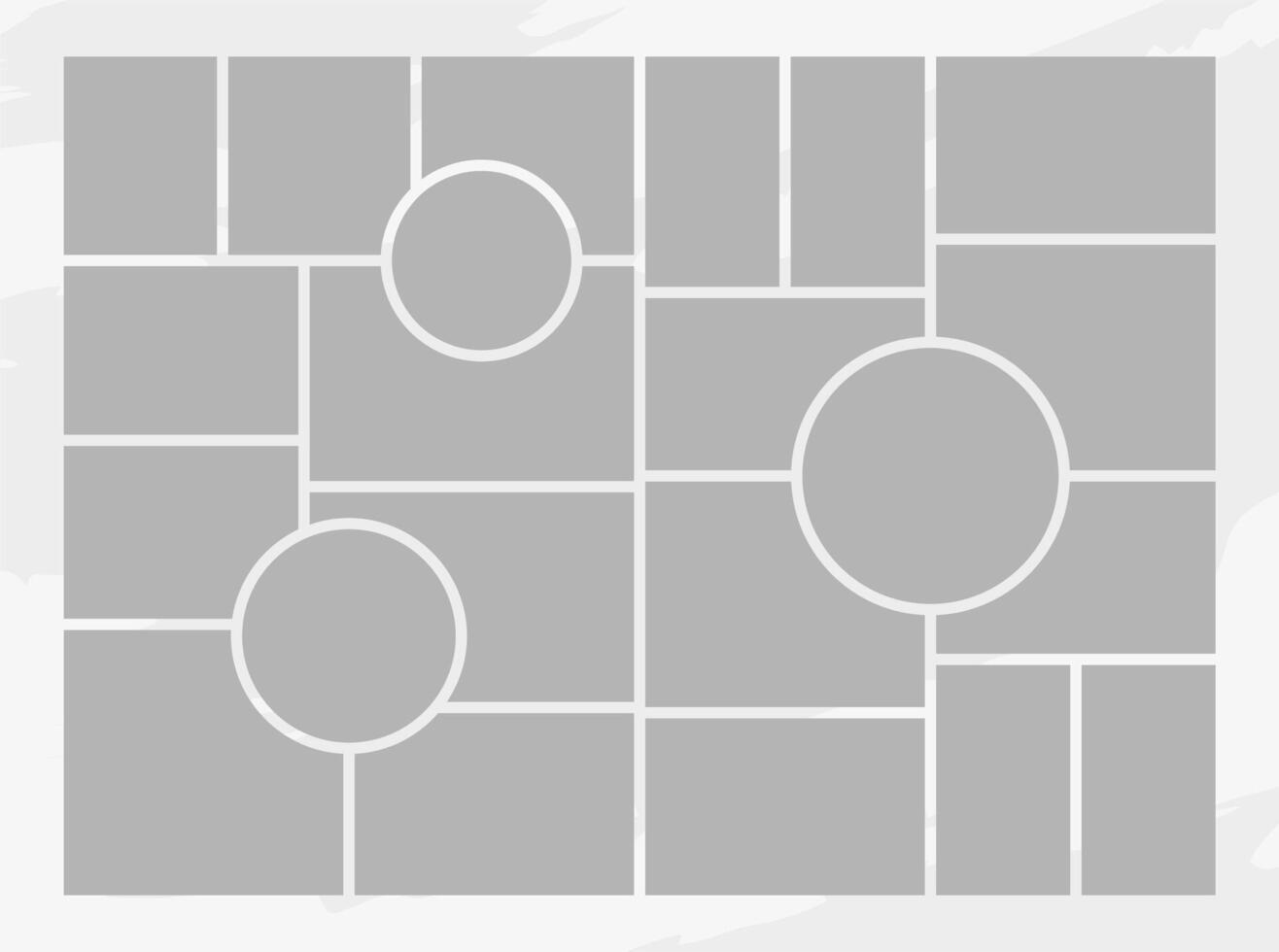 photo frame collage collection template vector