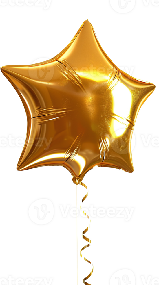 Gold Star Balloon png