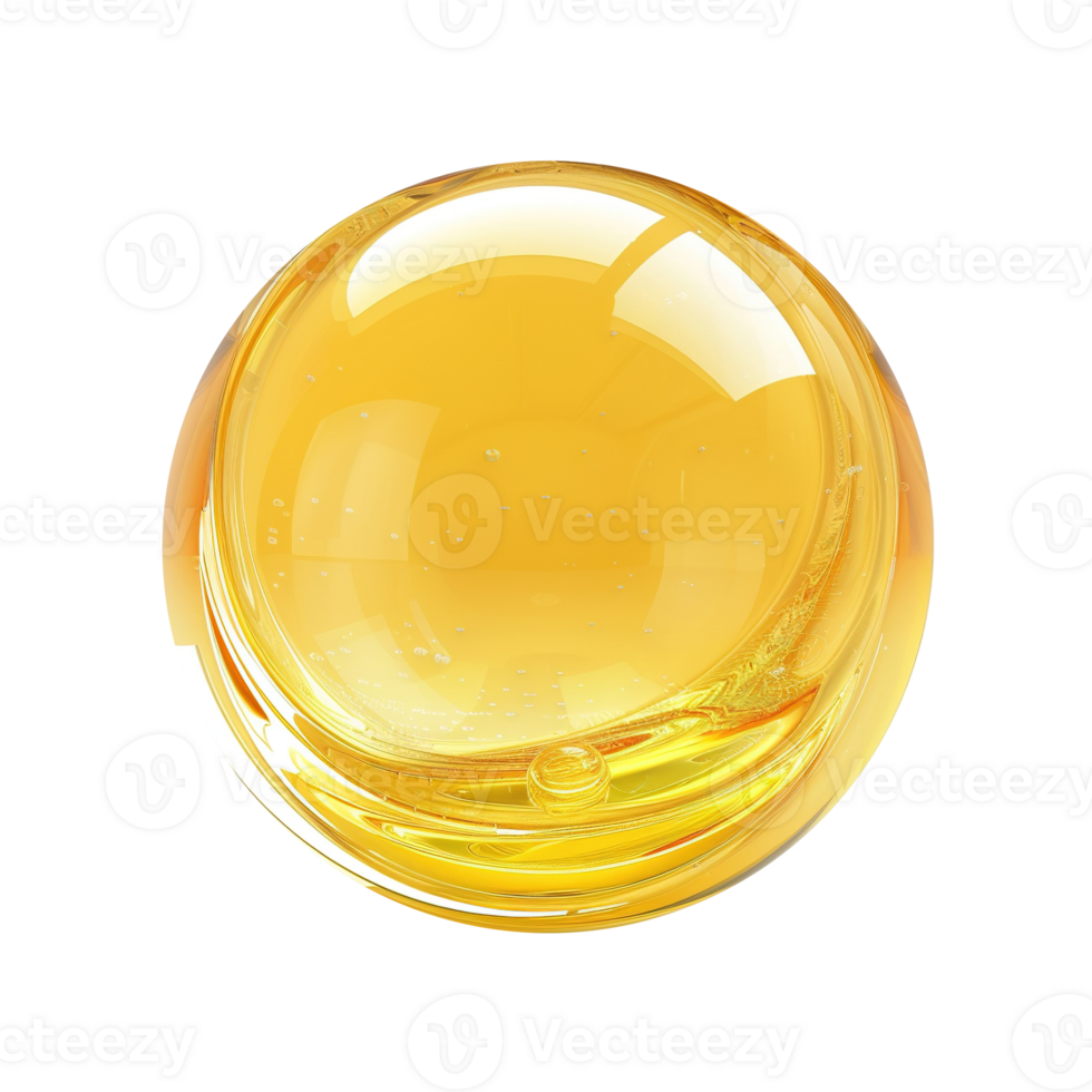 Yellow Bubble on Transparent Background png