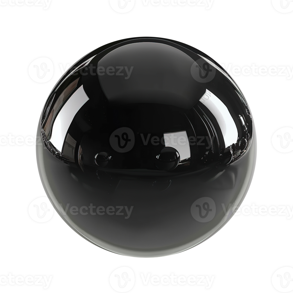 Black Bubble - Sphere Ball Bubble Round Glossy png