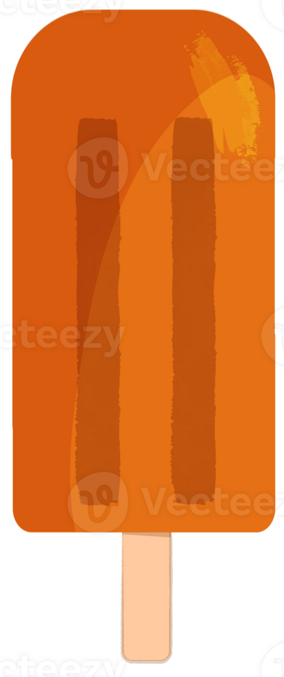 Orange ice cream png