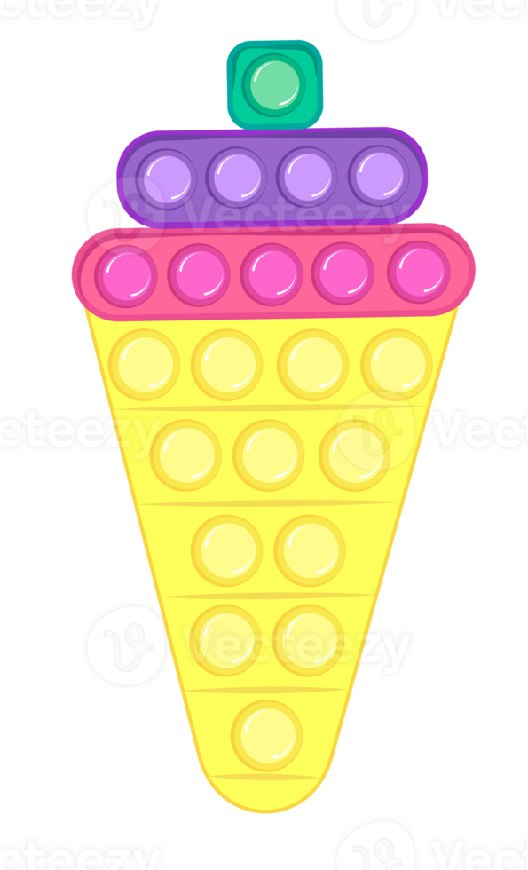 Silicone toy ice cream cone png