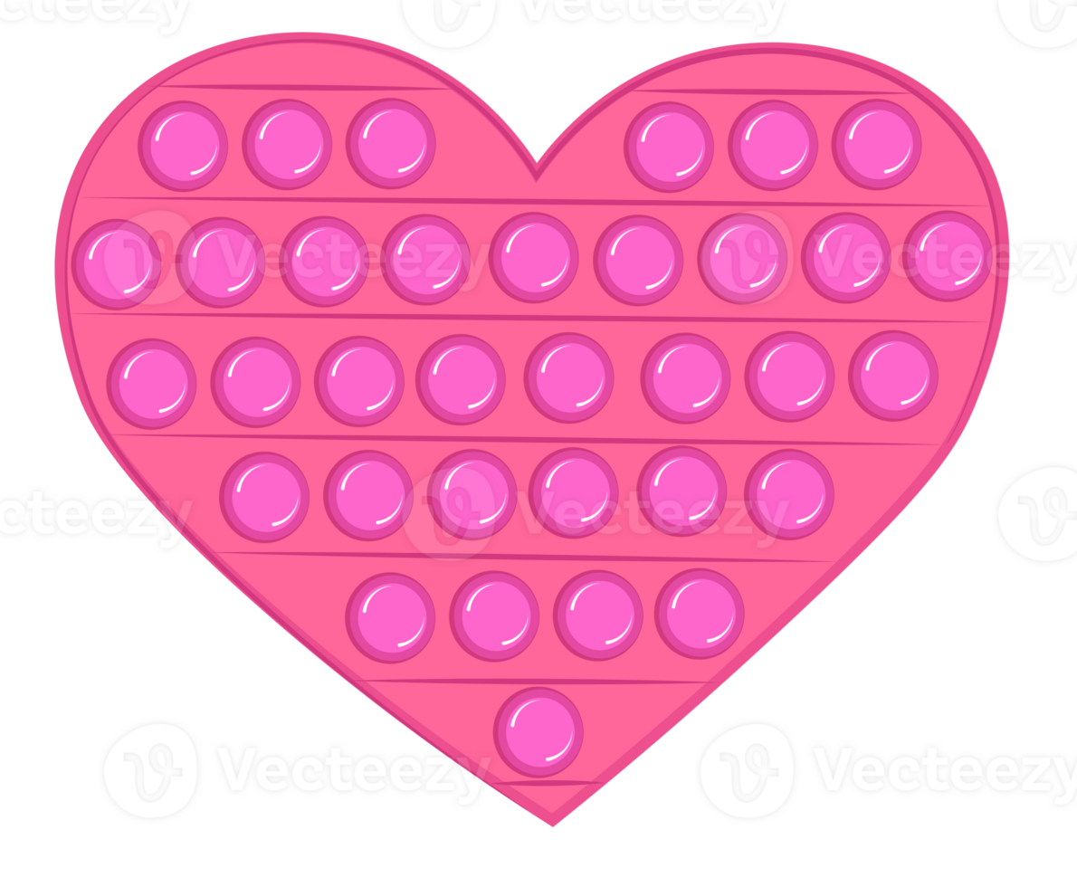 Pink silicone heart toy png