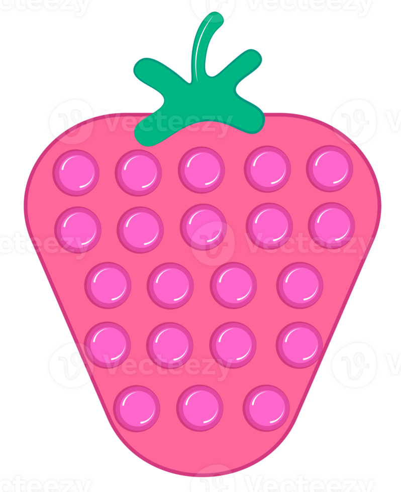 Silicone strawberry toy png