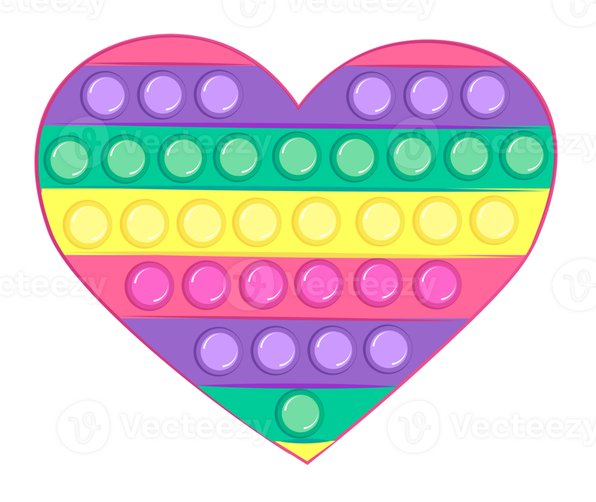 Silicone toy heart png
