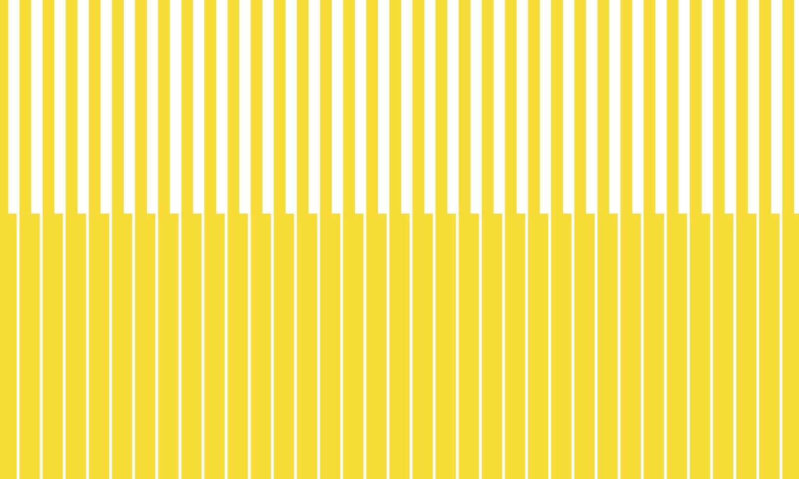 simple abstract yellow color geometric degrade vertical line thin to thick pattern yellow and white fabric with a white background with a yellow striped pattern vector