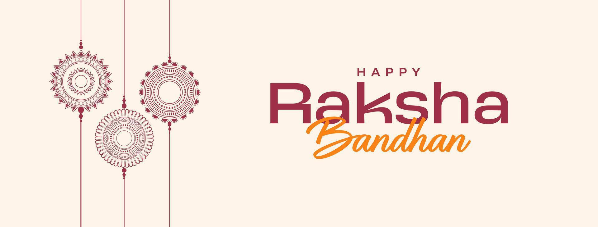 Raksha Bandhan Social Media Post, Banner, Poster, Greeting Card, Template Sale Banner for Brother and Sister Bond Celebration Illustration vector