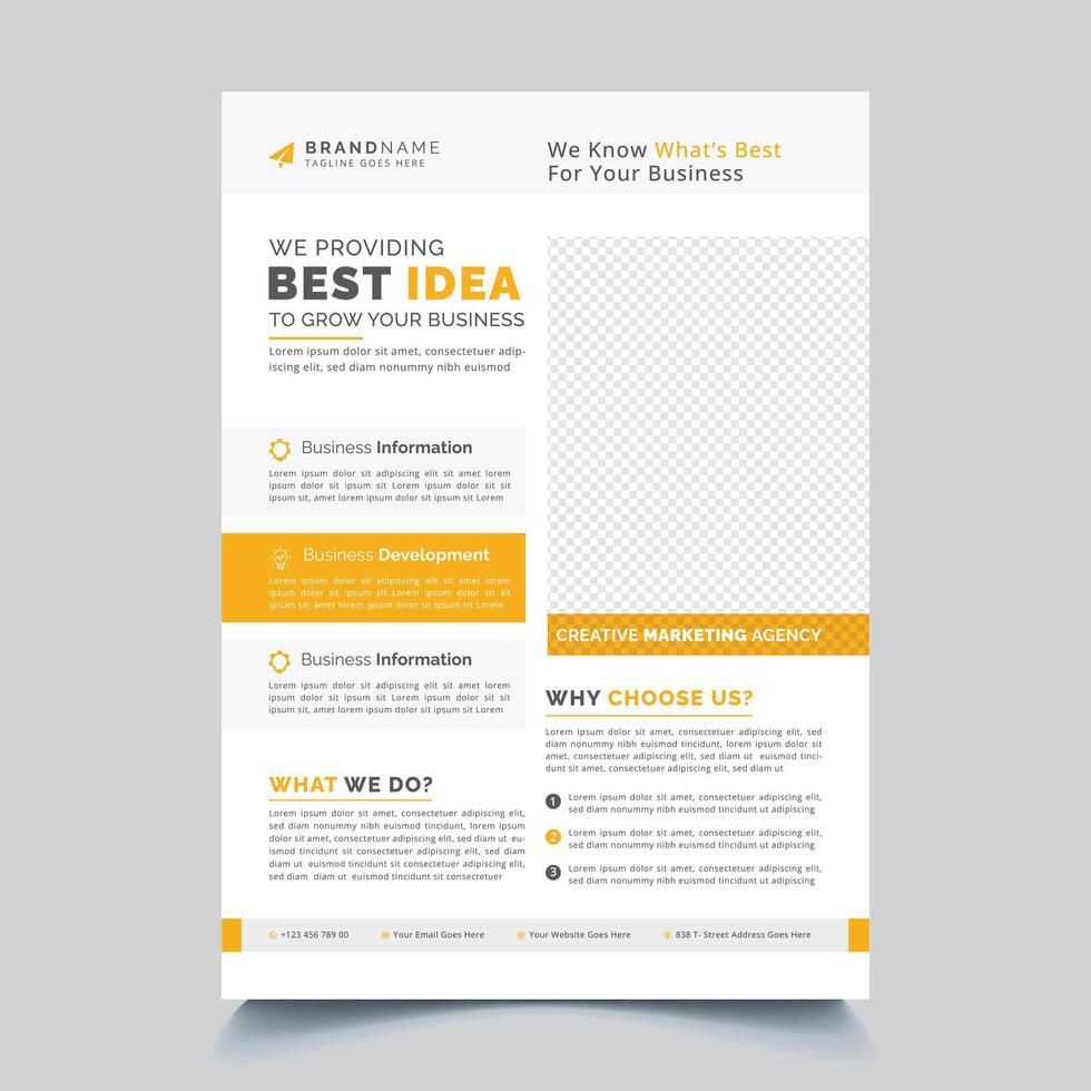 Brochure design, cover modern layout, annual report, poster, flyer in A4 vector