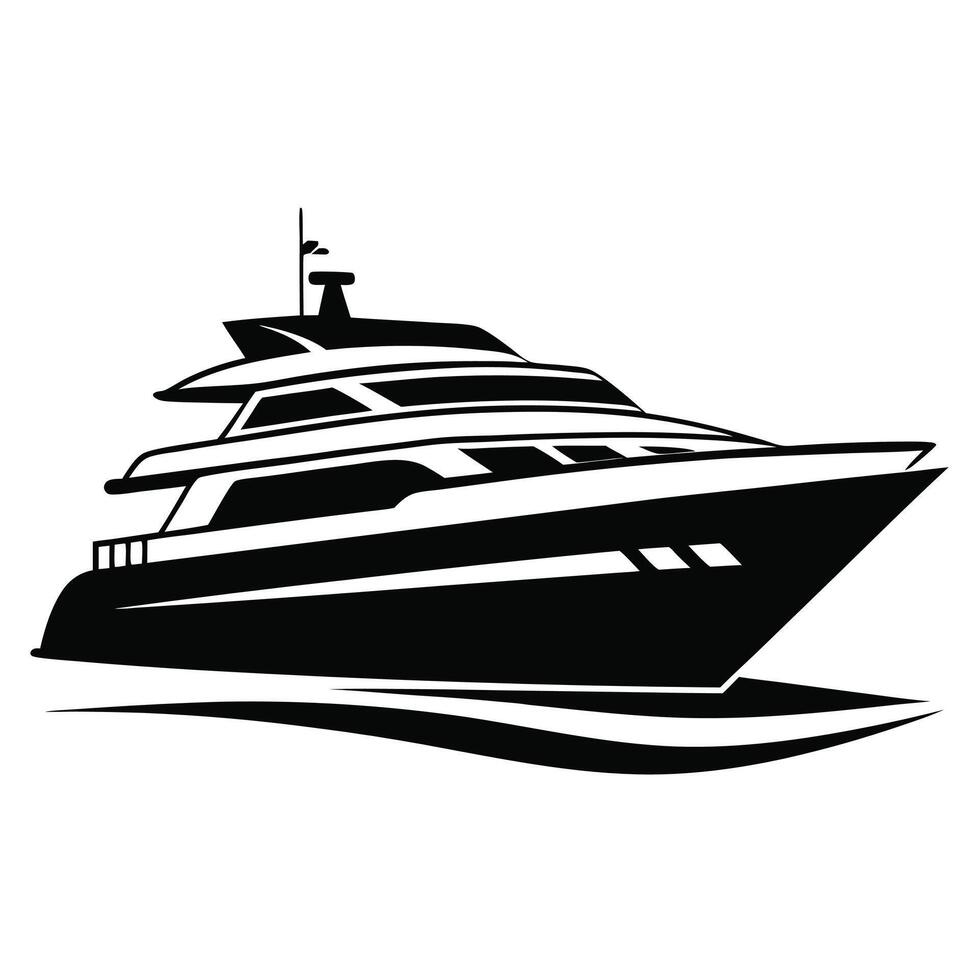 Yacht Silhouette Illustration vector