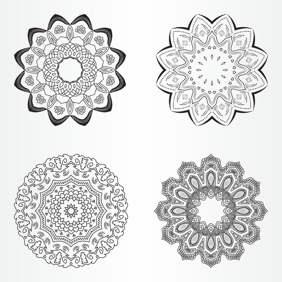 Simple mandala collection vector