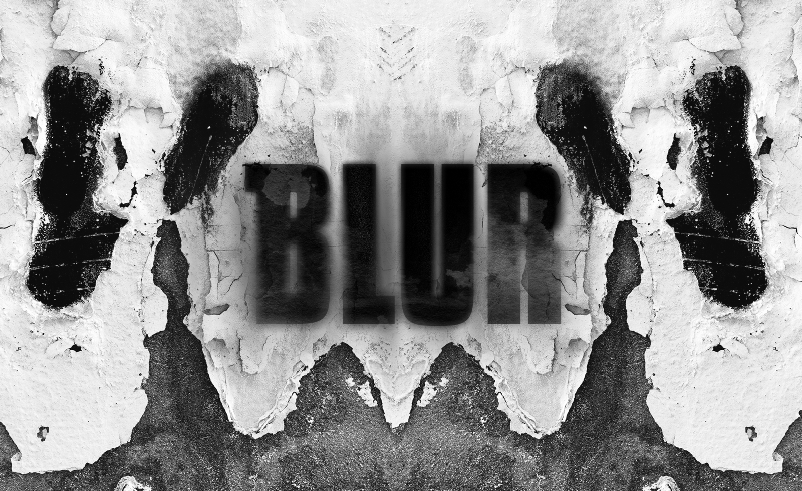 Blur Grunge Text Effect psd