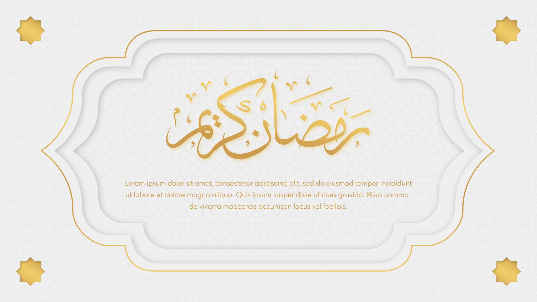 Ramadan Kareem Minimalist Greeting Postcard Web Banner Design psd