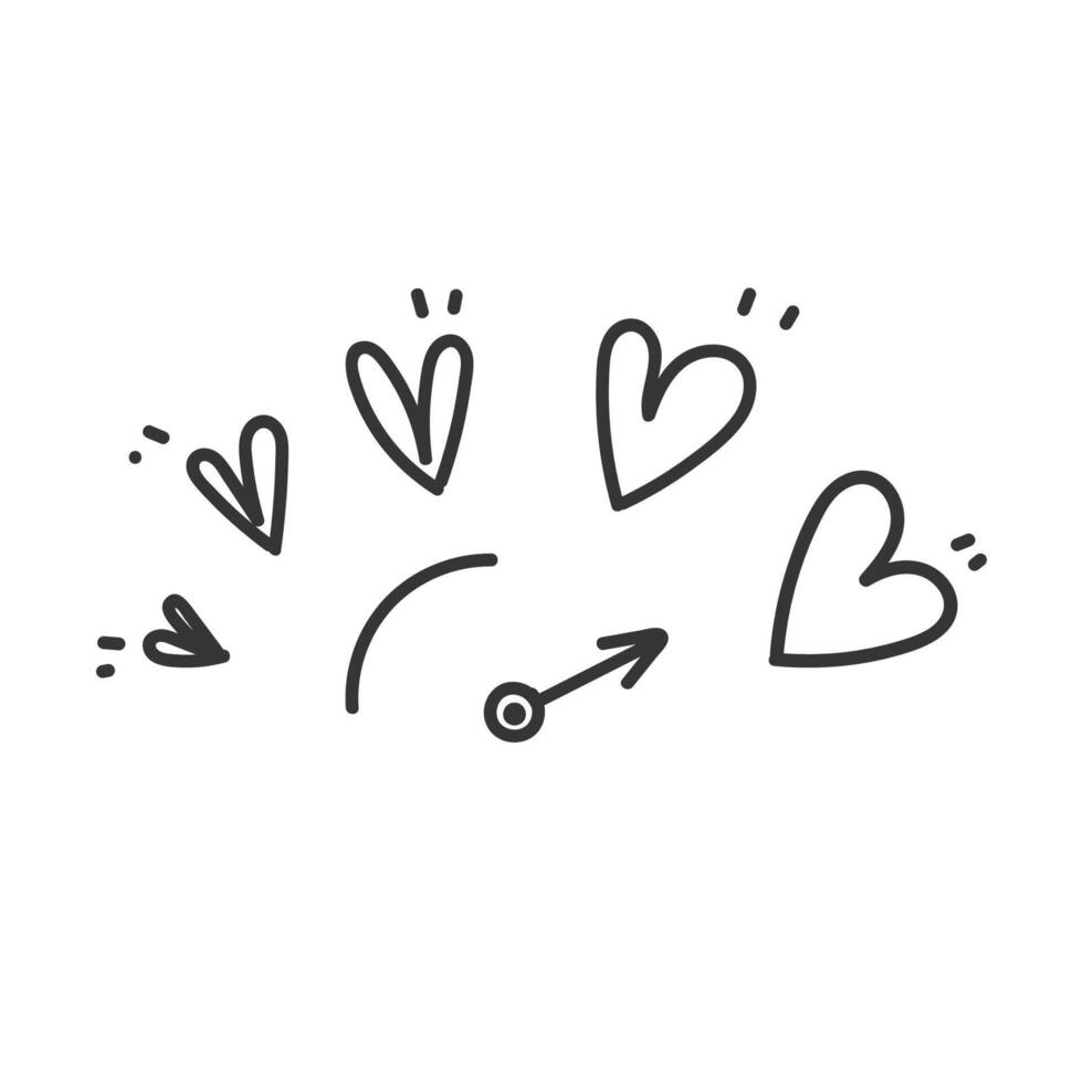 hand drawn doodle doodle love indicator meter vector