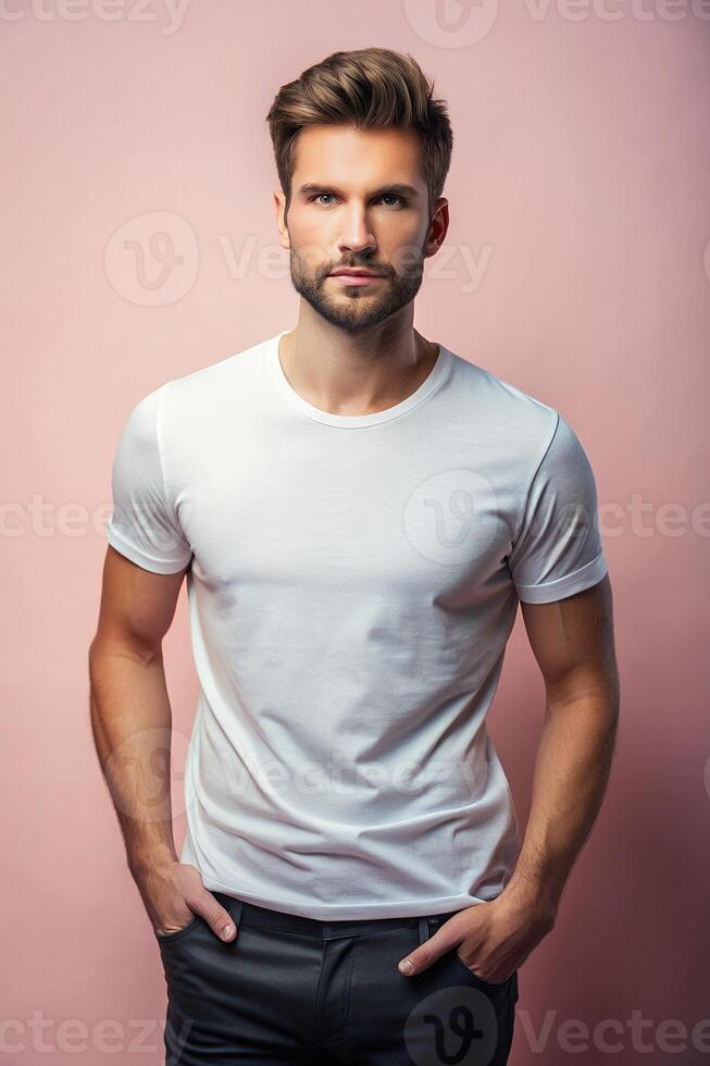 Russian Lean Healthy Working Professional, Sleek, Distinctive, Perfect For Fashion, Clothing, Suitable For Design Mockups And Print Applications for Portfolio, Photography, Events photo