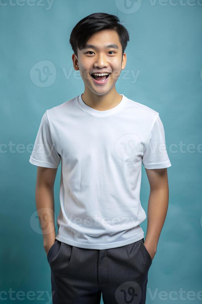 Argentine Rectangular College Boy, Innovative, Crisp, White Oversized T-Shirt 3D Rendering, Universal Clothing for Portfolio, Photography, Fashion photo