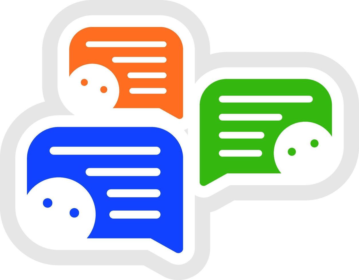 Social Media Chat Balloon Logo Design vector