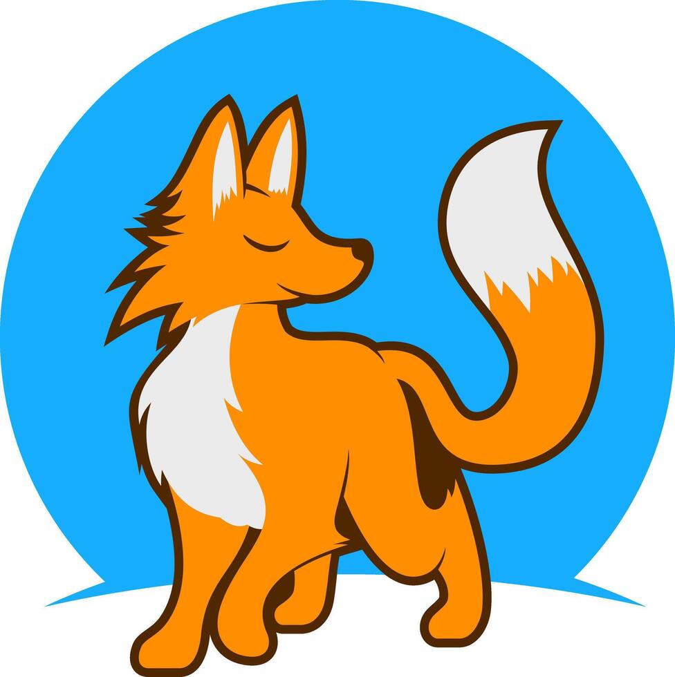 Cute Fox Illustration vector