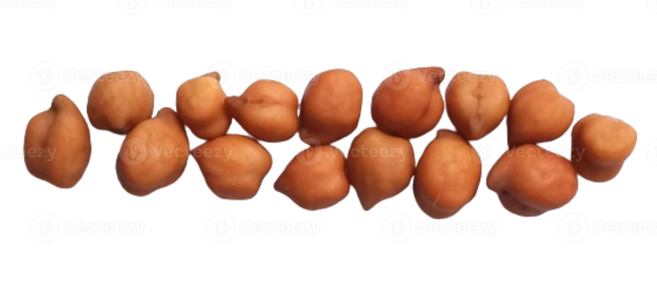 Chickpeas isolated on white background photo