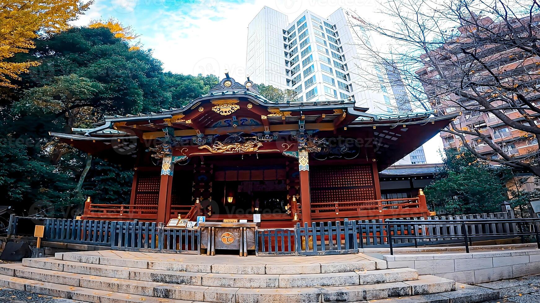 Konno Hachimangu Shrine is a sacred place near Shibuya Station in Tokyo, Japan. 4 minutes walk from Shibuya Station photo