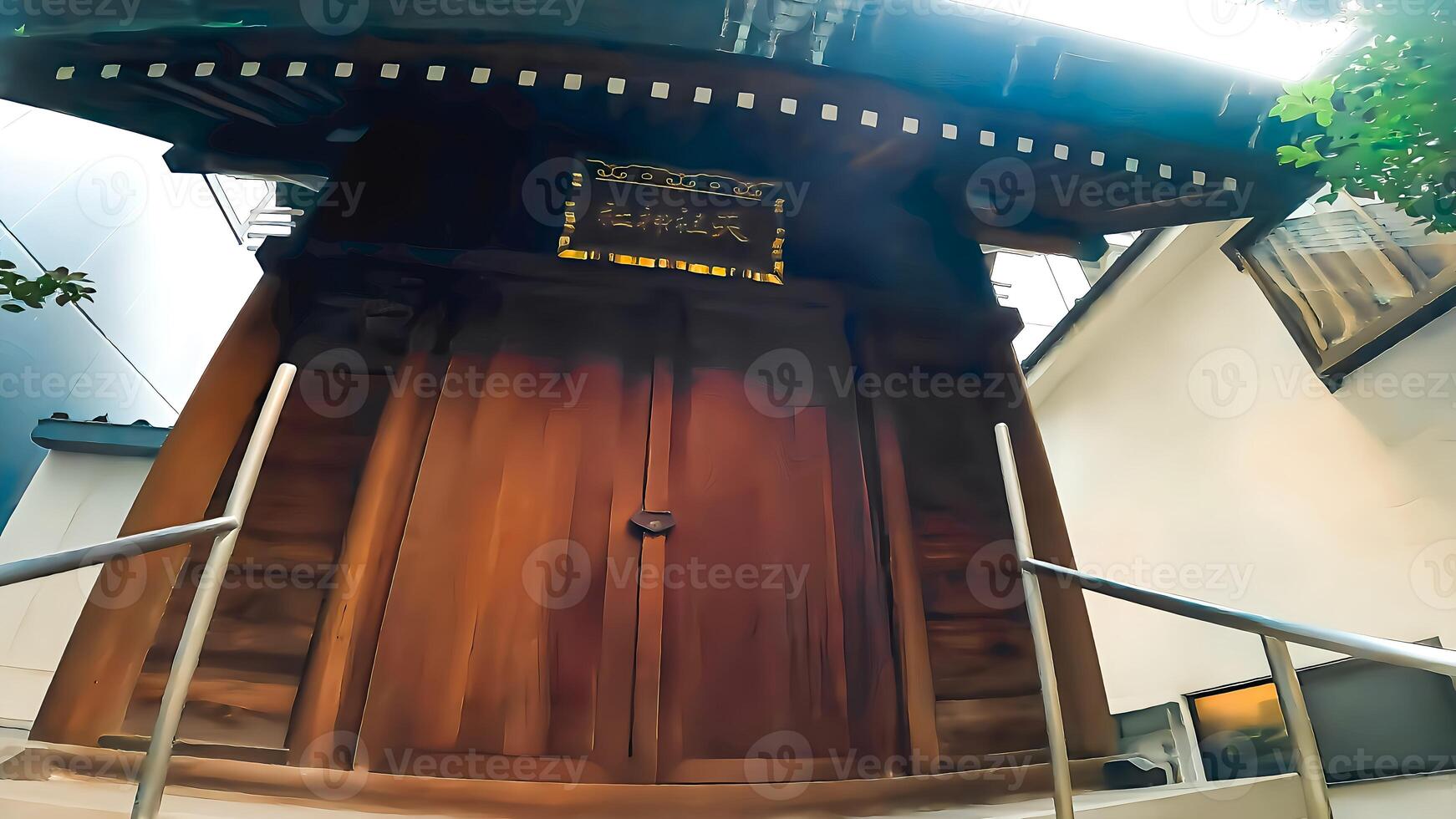 Urban Shrine. Hatchobori Tenso Shrine, Chuo-ku, Tokyo photo
