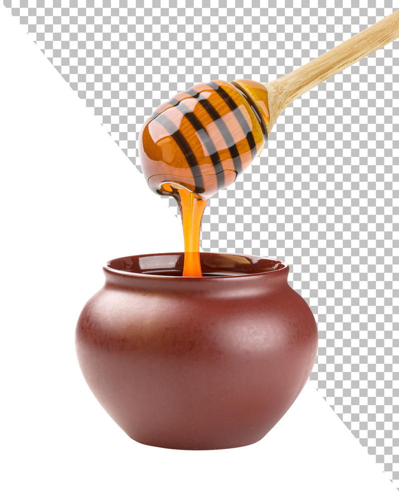 Honey dipper isolated on white background psd
