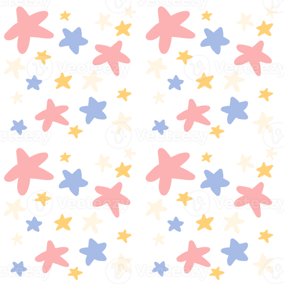seamless pattern with stars png