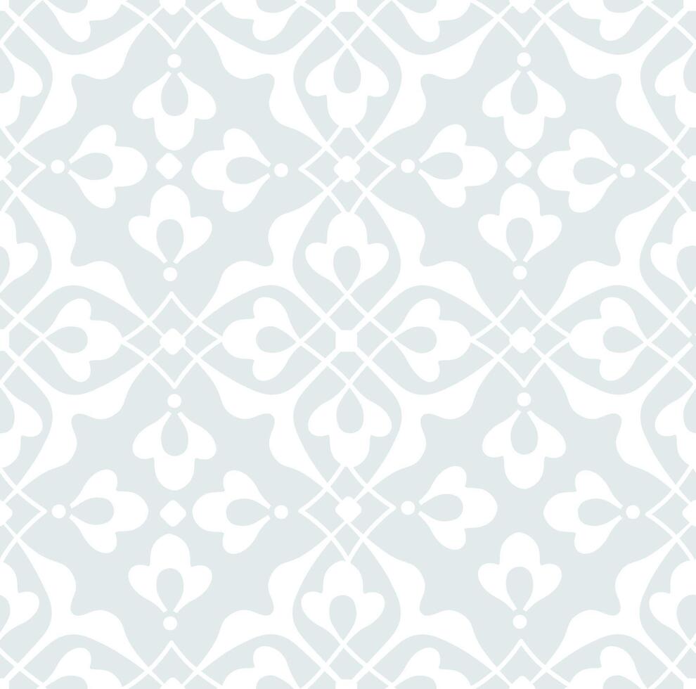Seamless arabesque minimal abstract organic shapes pattern. Floral geometric brocade texture. Fabric background. Abstract trendy fabric design style. vector