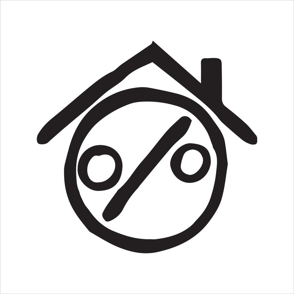Cute illustration. simple doodle style drawing. home and heart. symbol of self-isolation, stay home. sweet home icon, favorite home. real estate, realtor. vector