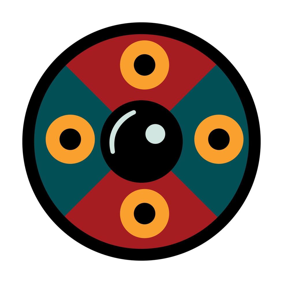 Viking Shield. White background, isolate vector