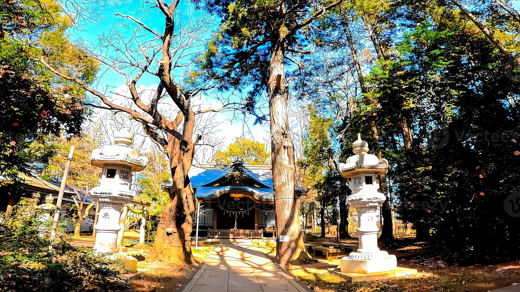 This shrine is located in Nagasaki, Nagareyama, Chiba Prefecture, and is the only shrine with that name in Japan. Tengeboshi is a Taoist god also known as Tenkeisei photo