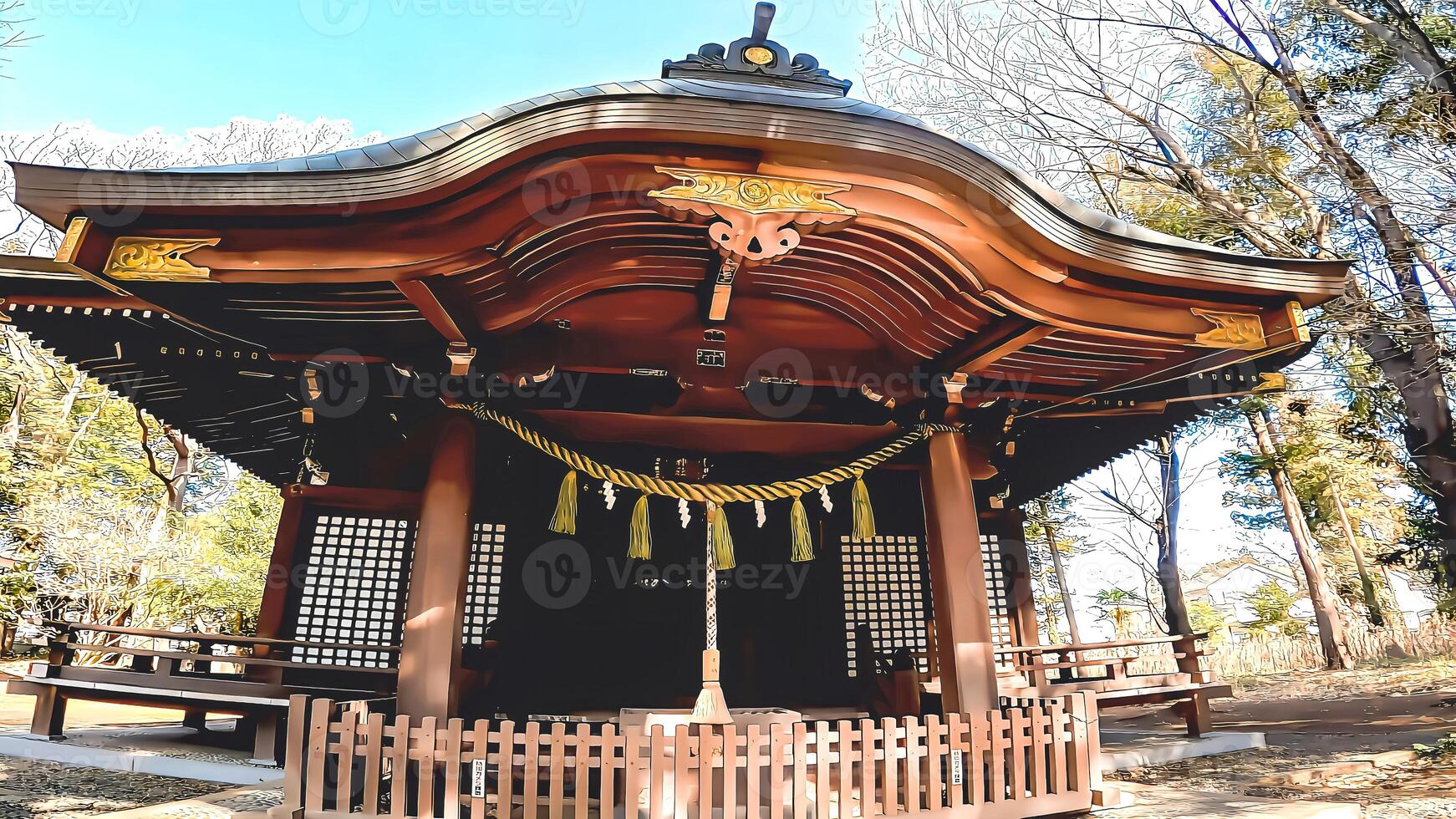 This shrine is located in Nagasaki, Nagareyama, Chiba Prefecture, and is the only shrine with that name in Japan. Tengeboshi is a Taoist god also known as Tenkeisei photo