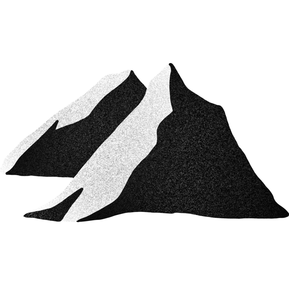 Small and large mountains of various colors png