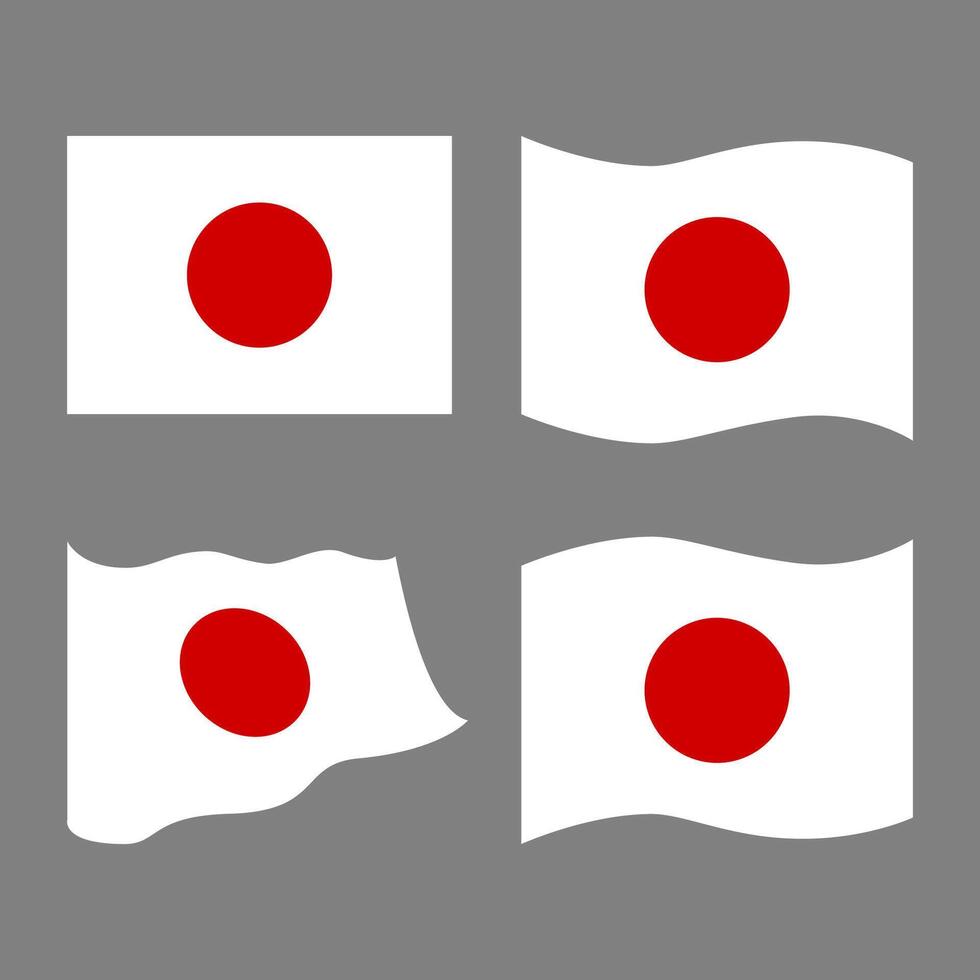 Illustration of the national flag of Japan vector