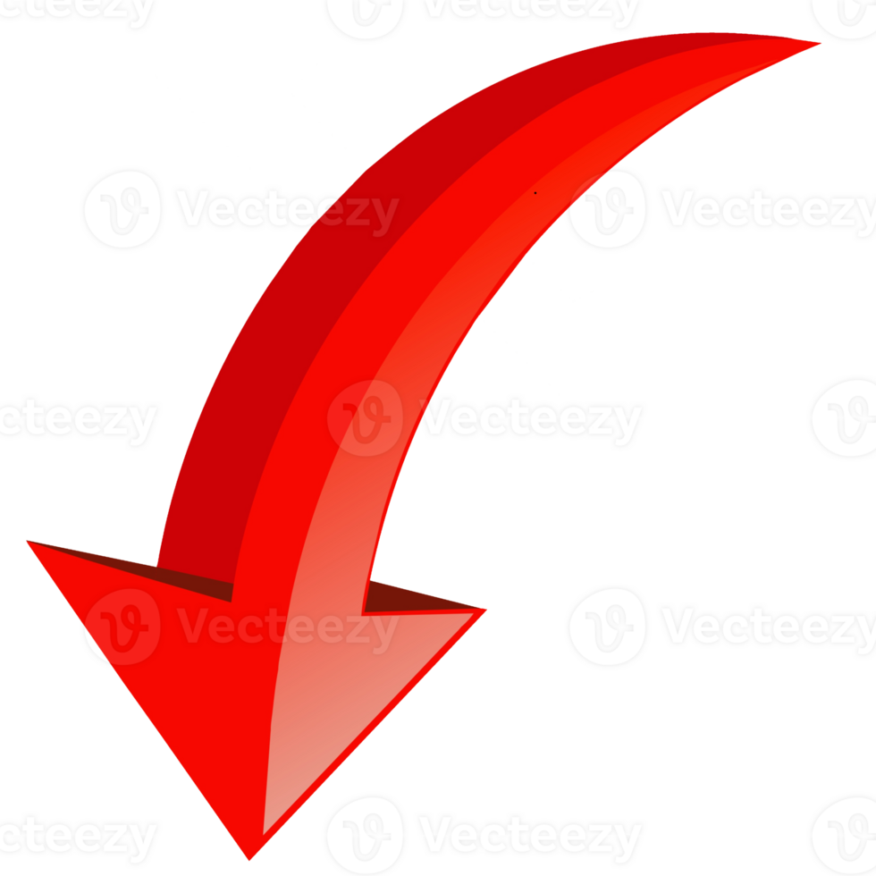 red down arrow png