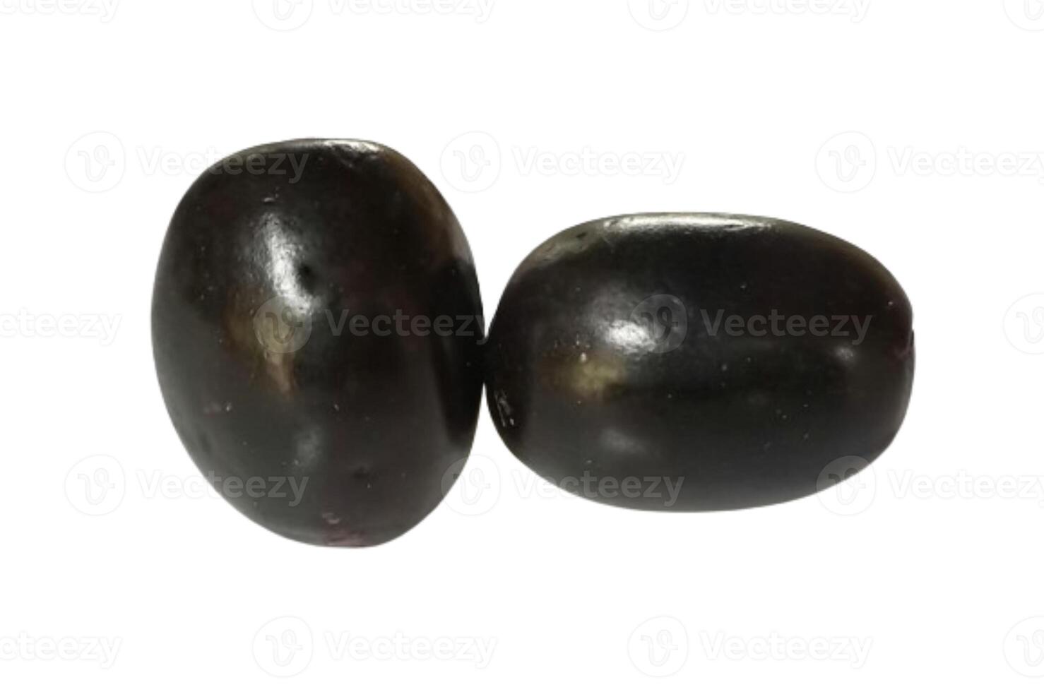 Jambolan plum or Java plum fruit isolated on white background photo