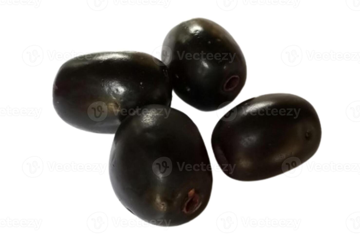 Jambolan plum or Java plum fruit isolated on white background photo