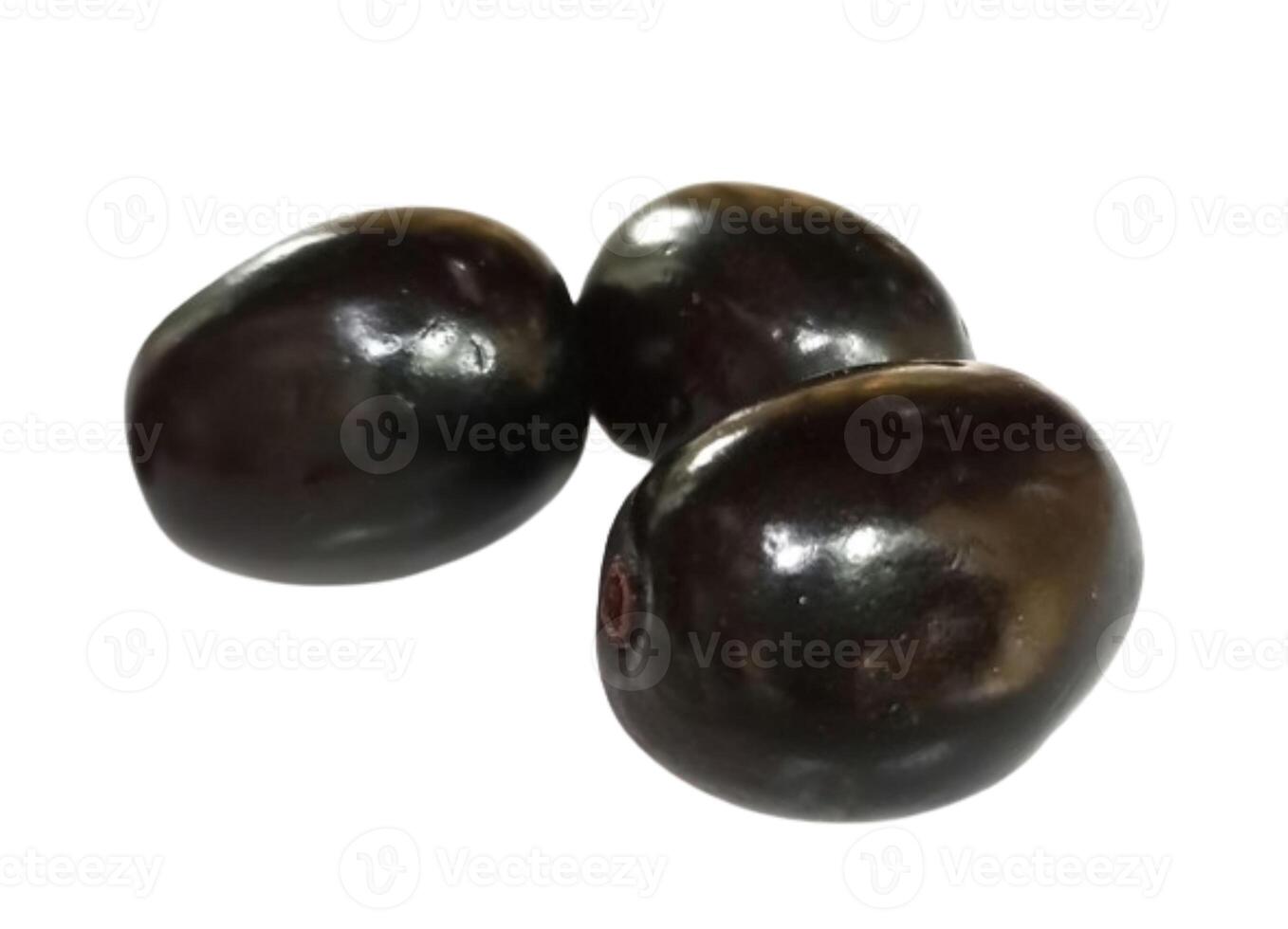 Jambolan plum or Java plum fruit isolated on white background photo