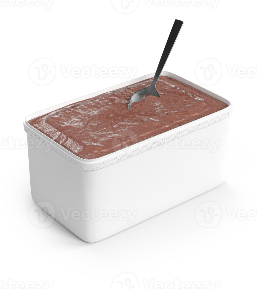 blank acai box with acai inside, for mockup creation png