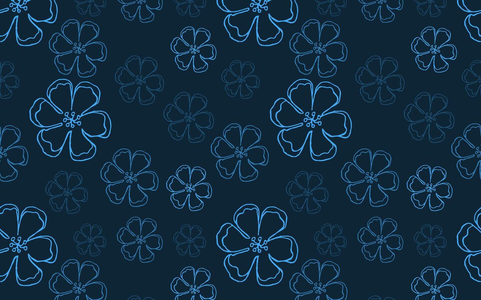 pattern of apple tree flowers on a background. Spring, summer romantic floral pattern for your design vector