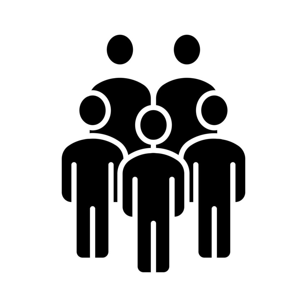 Group of five people. Group, team, crowd, community, gathering, organization, society, meeting, collaboration, teamwork, togetherness, social, people, standing, collective, unity vector
