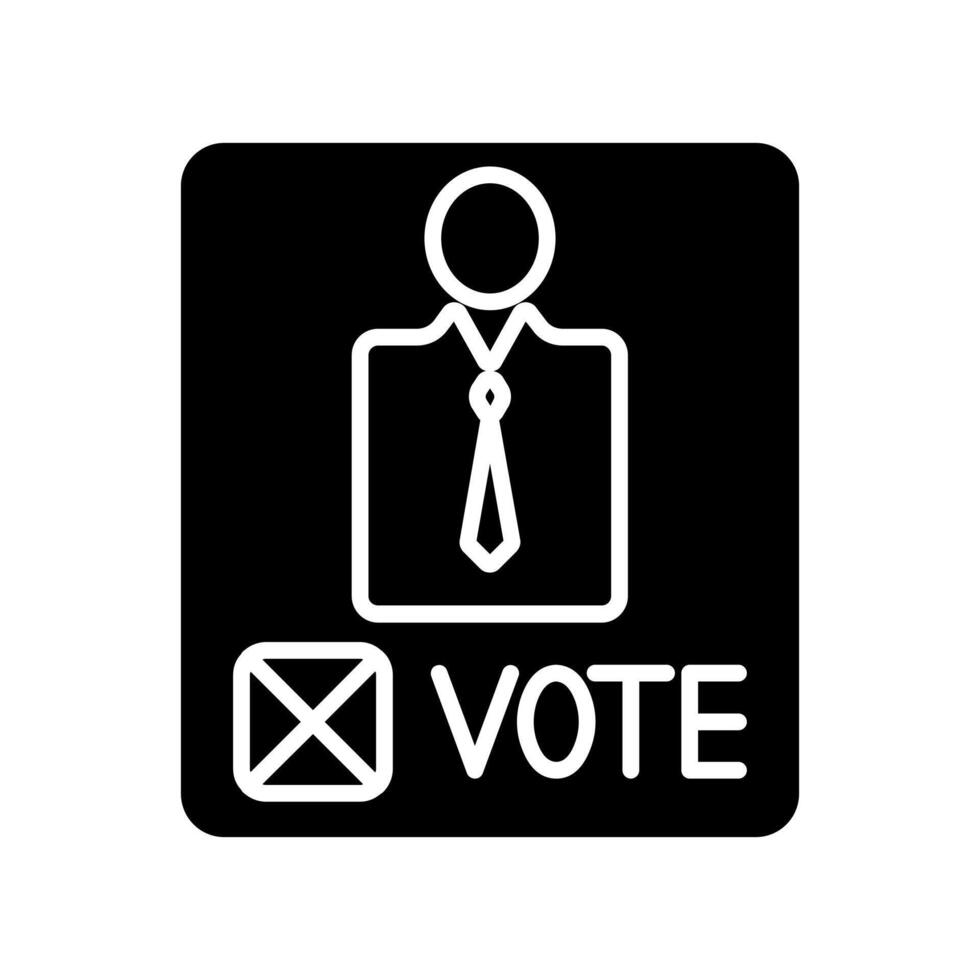 Election candidate line icon. Vote, candidate, election, politician, ballot, campaign, voting, democracy, choice, decision, office, representative, voter, candidate profile, political party, nominee vector