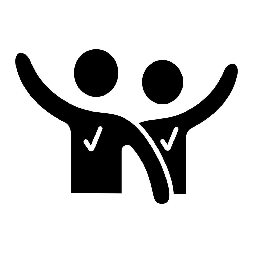 Team success line icon. People, victory, teamwork, achievement, group, collaboration, support, partnership, success, celebration, goal, accomplishment, alliance, community, friendship, cooperation vector