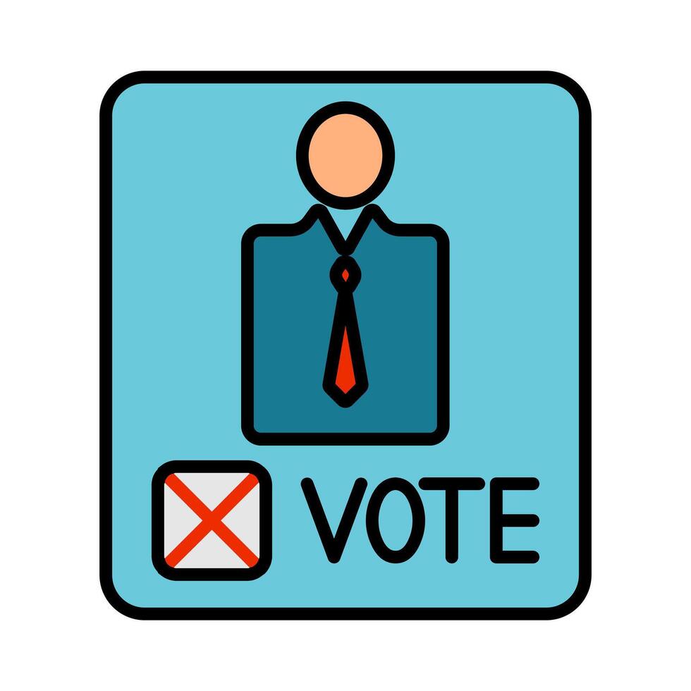 Election candidate line icon. Vote, candidate, election, politician, ballot, campaign, voting, democracy, choice, decision, office, representative, voter, candidate profile, political party, nominee vector