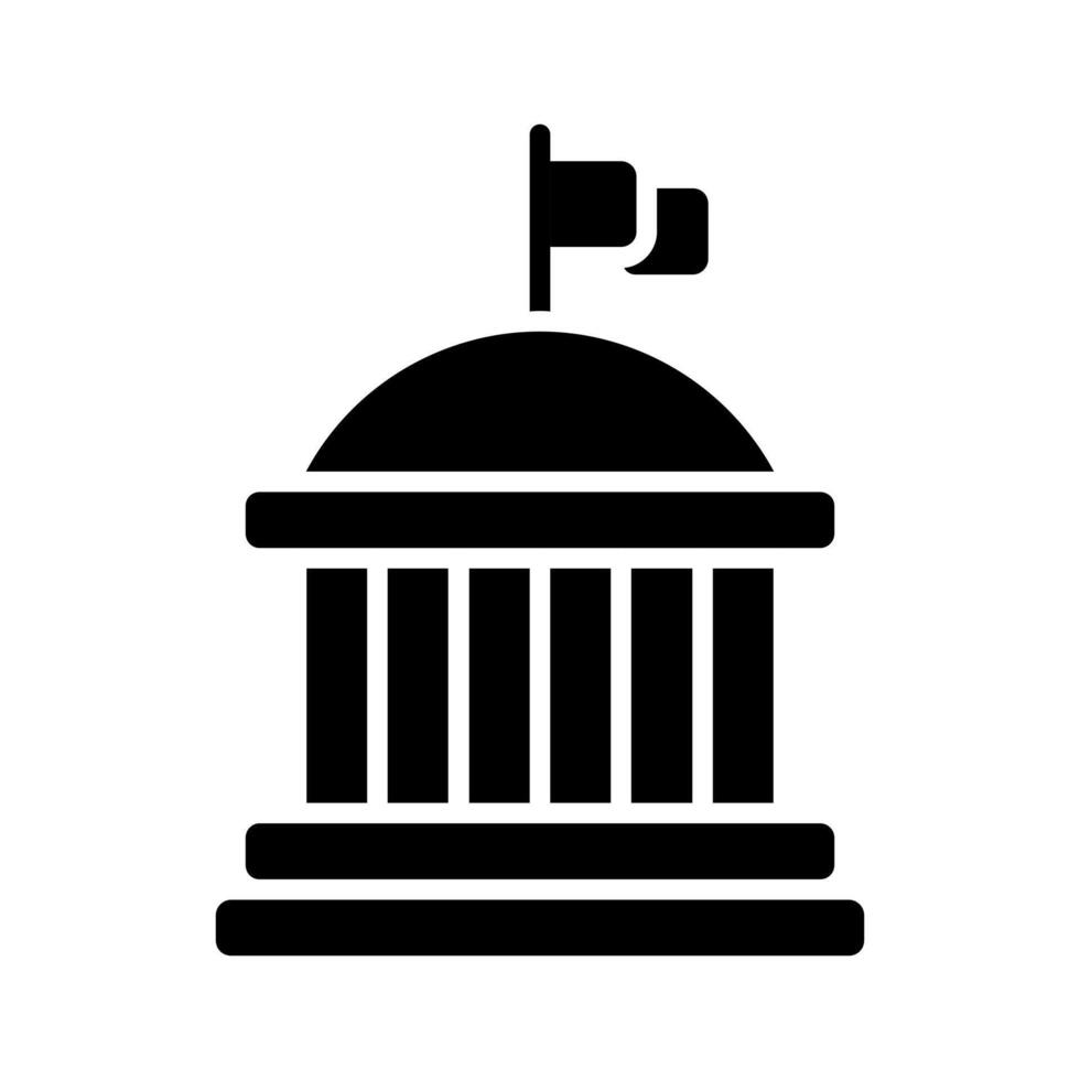 Government building line icon. Capitol, parliament, congress, government, institution, public building, administration, politics, democracy, authority, state, legislative, structure, architecture vector