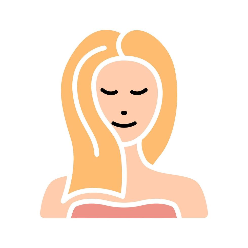 Facial treatment line icon. Skincare, beauty, spa, relaxation, rejuvenation, cleansing, facial mask, therapy, wellness, health, anti-aging, pampering, glow, hydration, facial care, self-care, salon vector