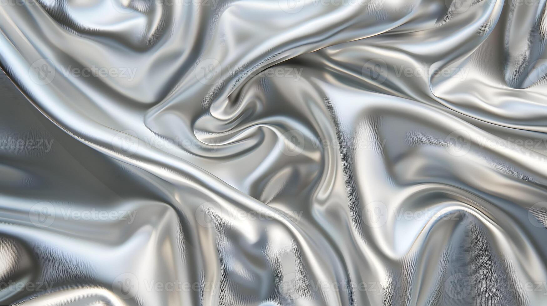 Elegant 3d texture of silk. Abstract background with silver silk photo