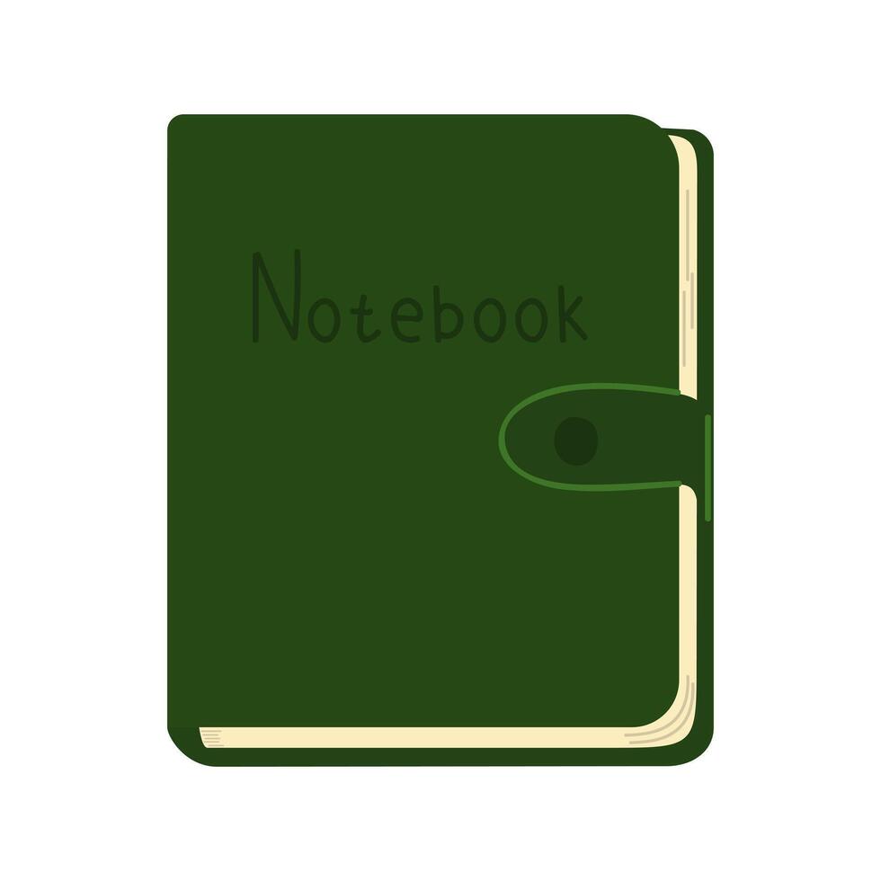 Paper notepads, diary set. Planners, organizers and albums for plans and notes. vector