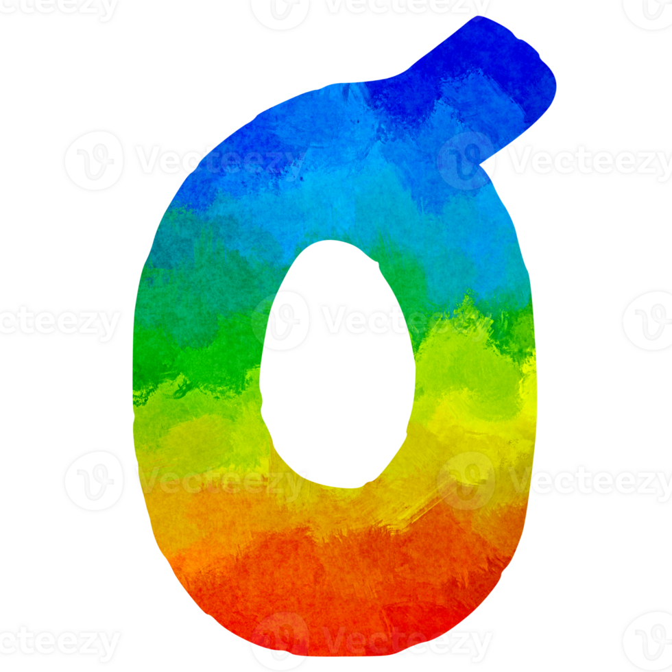 Crafted numbers 123 Colorful png