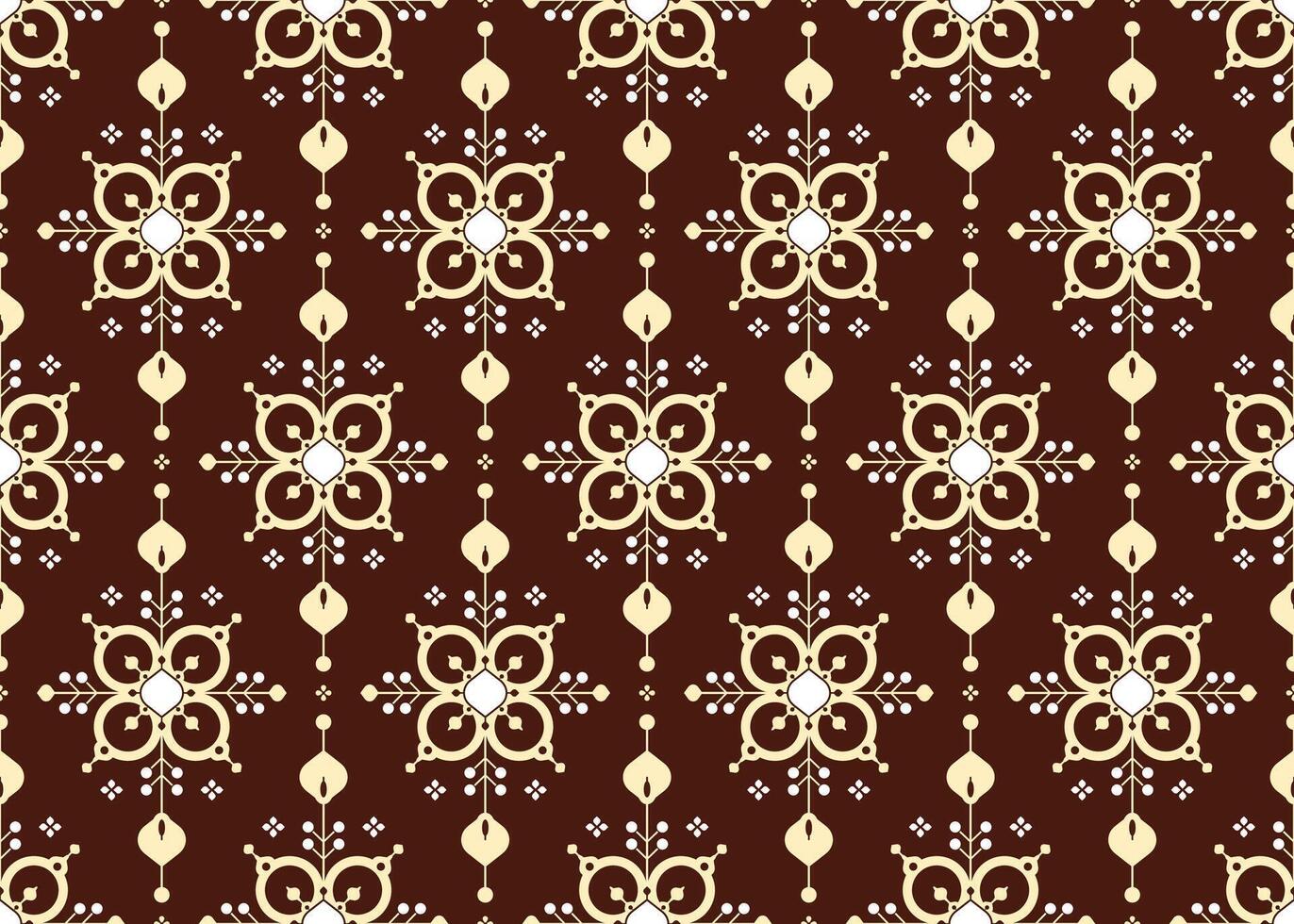 geometric ethnic fabric seamless pattern, design for cloth, carpet, batik, wallpaper, wrapping etc. vector