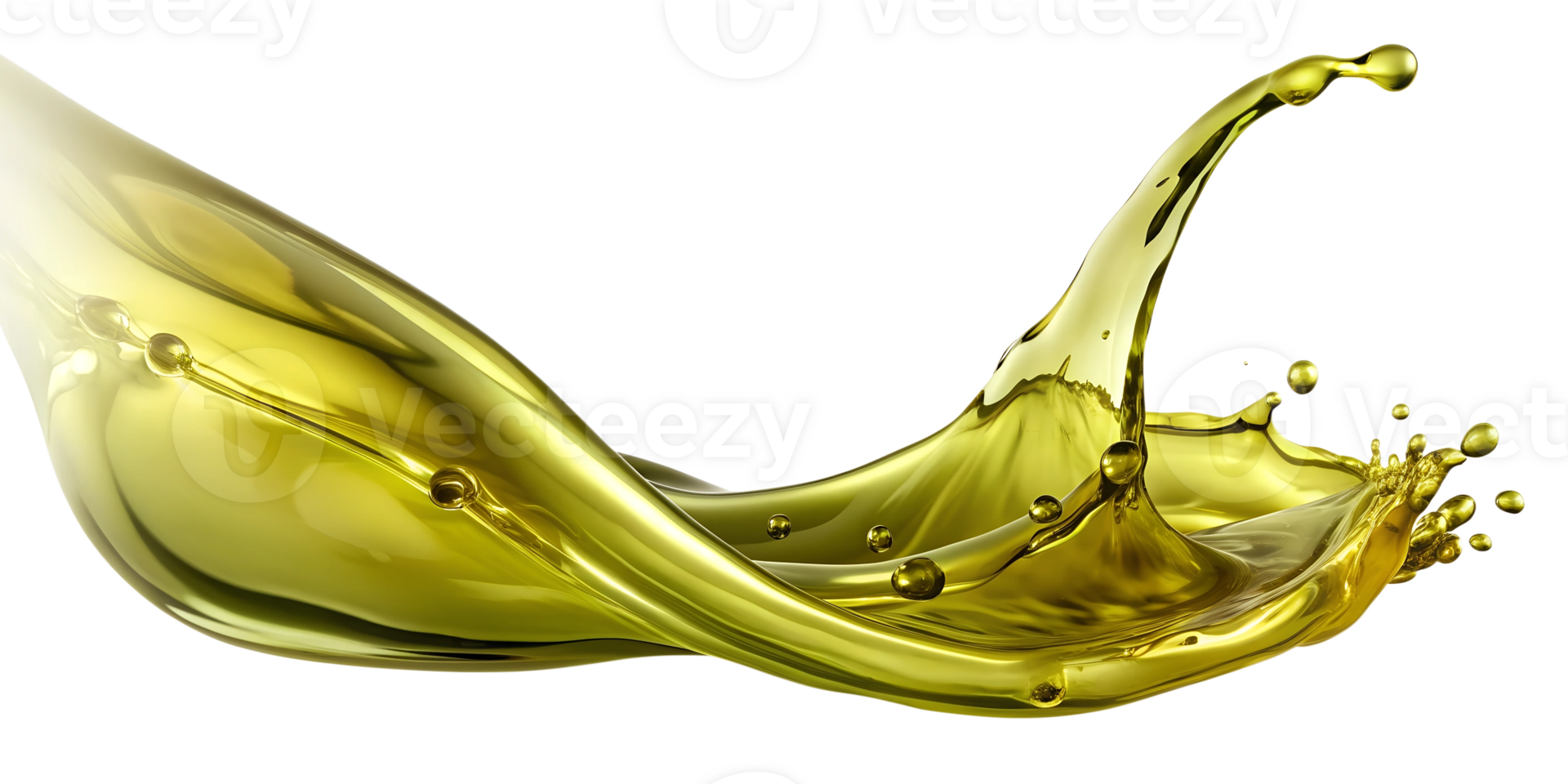Delicious olive oil , dynamic splash of fresh olive oil. isolated on background. format. png